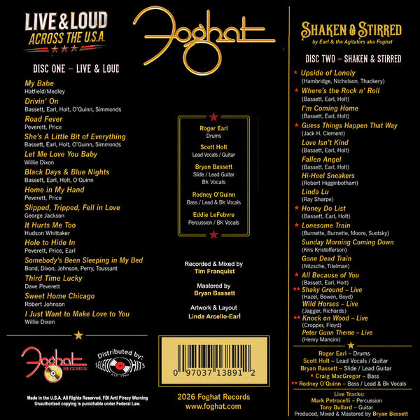 ディープリスニング CD PRE-ORDER! LIVE & LOUD ACROSS THE U.S.A. Double CD - RELEASE 10/30
