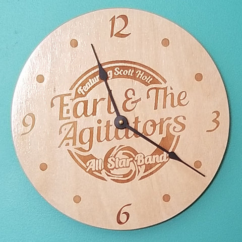 Wood Earl & the Agitators Clock