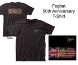 Foghat 50th Anniversary FLAG T-Shirt