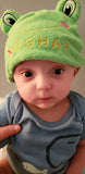 Newborn Baby Frog-hat!