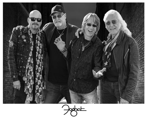 2023 - AUTOGRAPHED - 8 x 10 Black & White Photo - Foghat -shipping week of 10/9/23