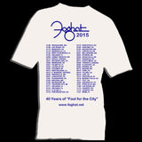 FOGHAT "Fool For the City 40th Anniversary" 2015 Tour T-Shirt