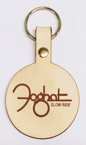 Leather Engraved Foghat Keychain