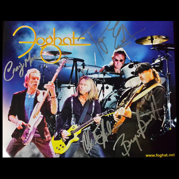 2015 Autographed Foghat commemorative 8x10 with Craig MacGregor